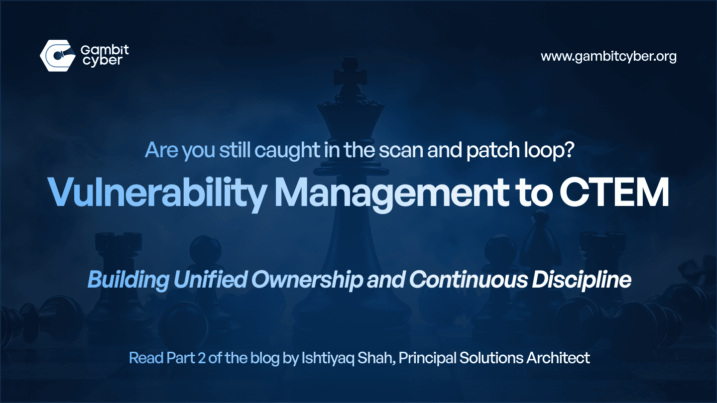 Part 2: From Vulnerability Management to CTEM – Building Unified ownership and Continuous Discipline